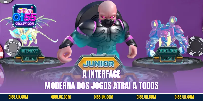 A interface moderna dos jogos atrai a todos