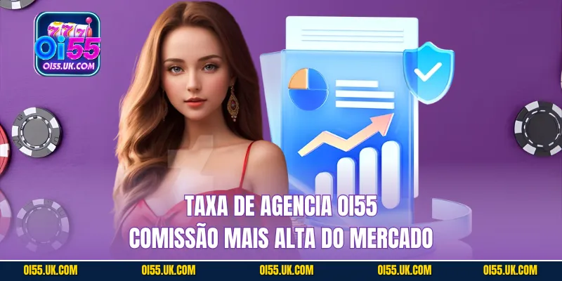 Taxa de agencia OI55 comissão mais alta do mercado